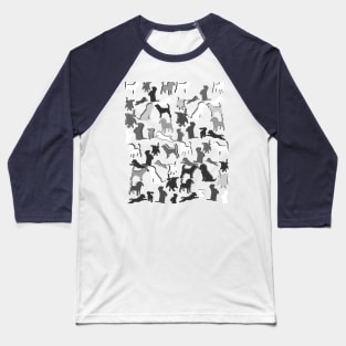 Beagleaflauge in Grigio Baseball T-Shirt